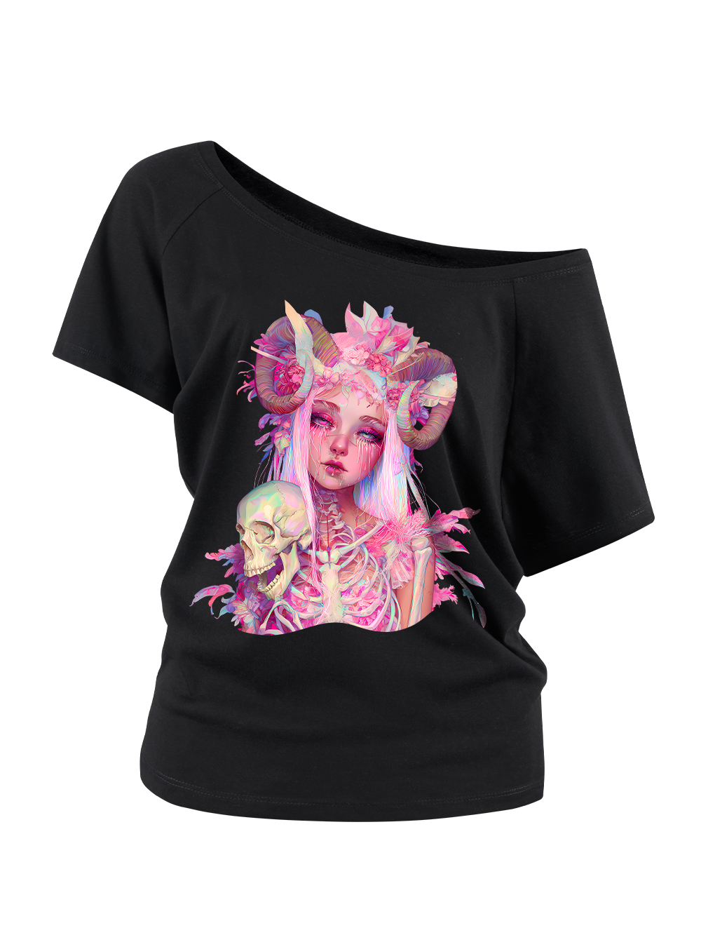 ETHEREAL GOTHIC BEAUTY OFF SHOULDER TSHIRT