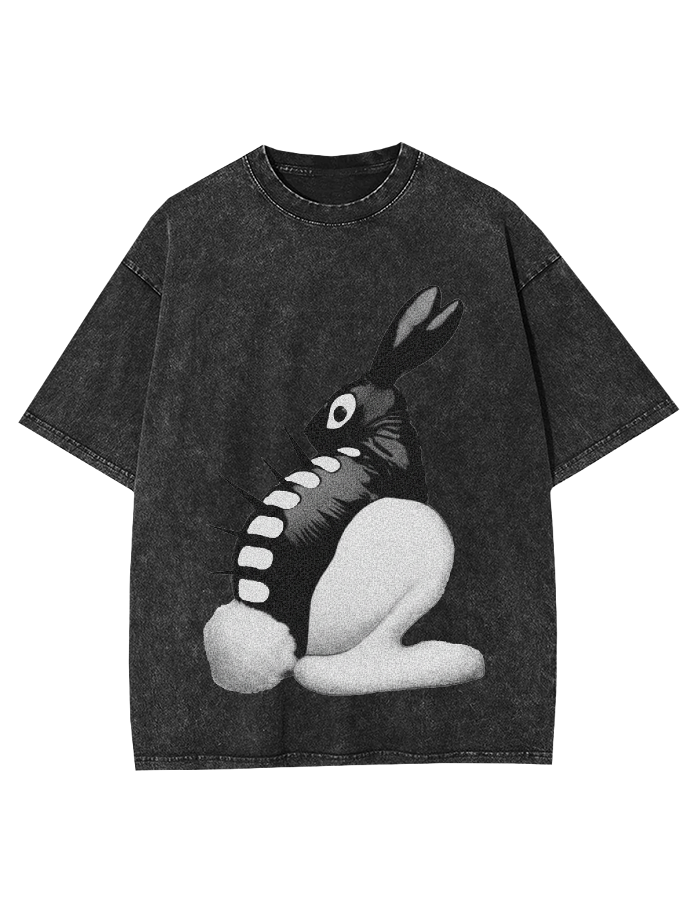 Spiked Bunny Washed Tshirt-ClassyOutlaw Sale