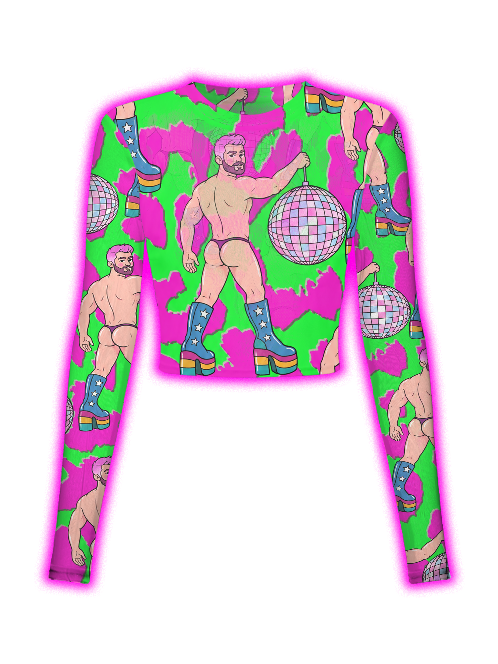 DISCO DIVA DUDE MESH TOP
