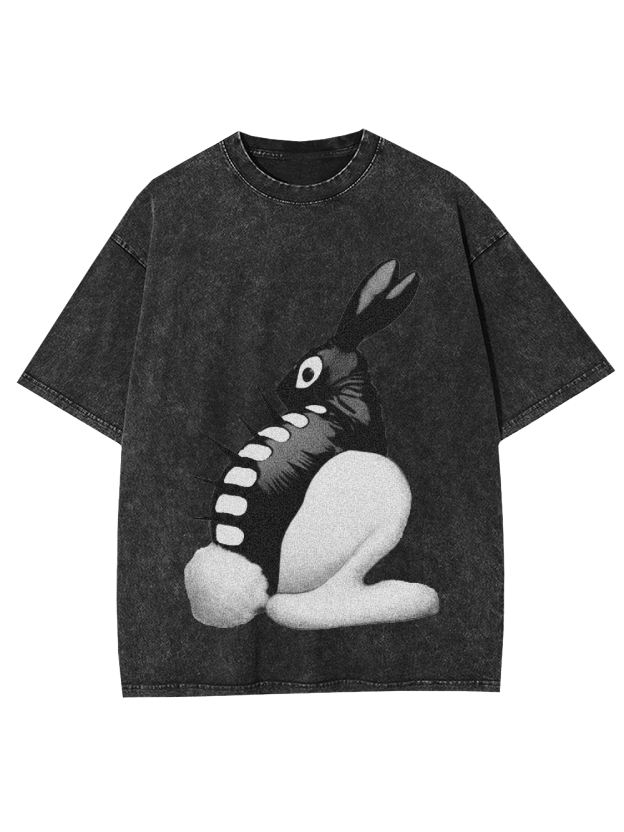 Spiked Bunny Washed Tshirt