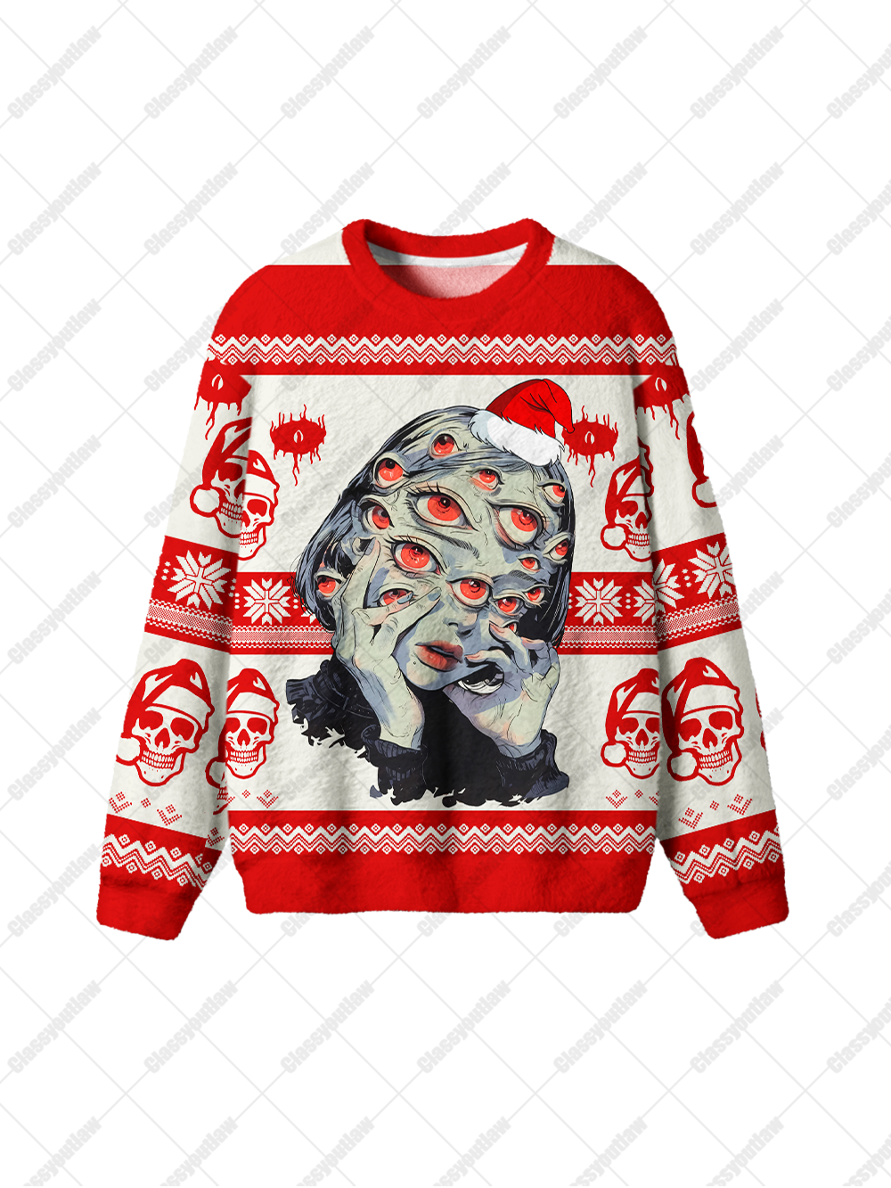 THOUSAND EYES GAZE UGLY CHRISTMAS SWEATSHIRT