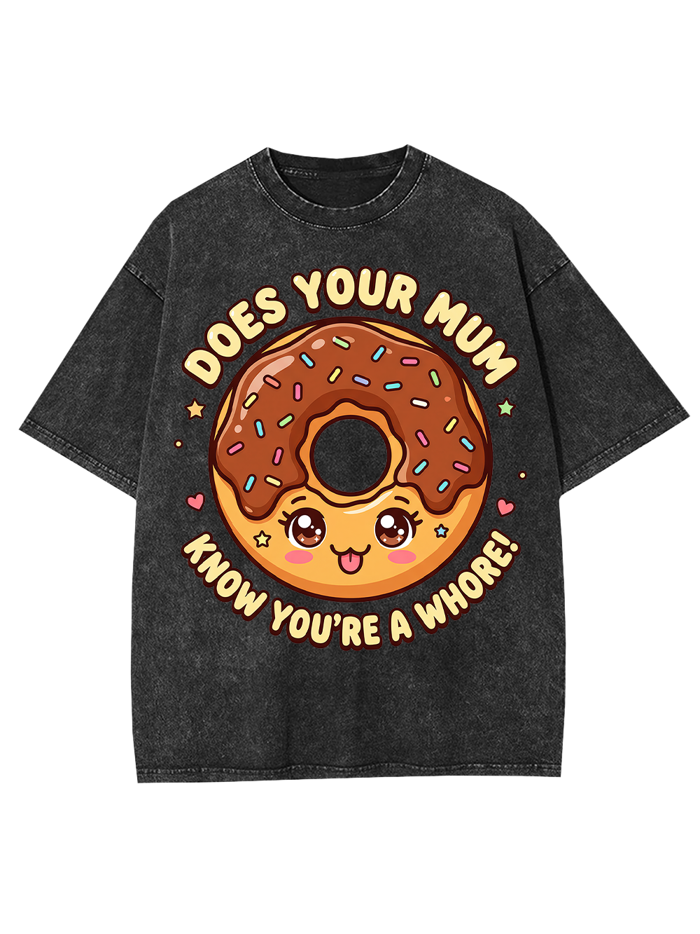 SASSY DONUT WASHED TSHIRT