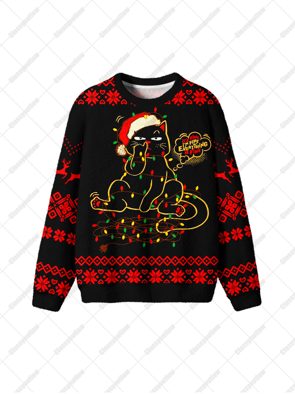 IT'M FINE UGLY CHRISTMAS SWEATSHIRT