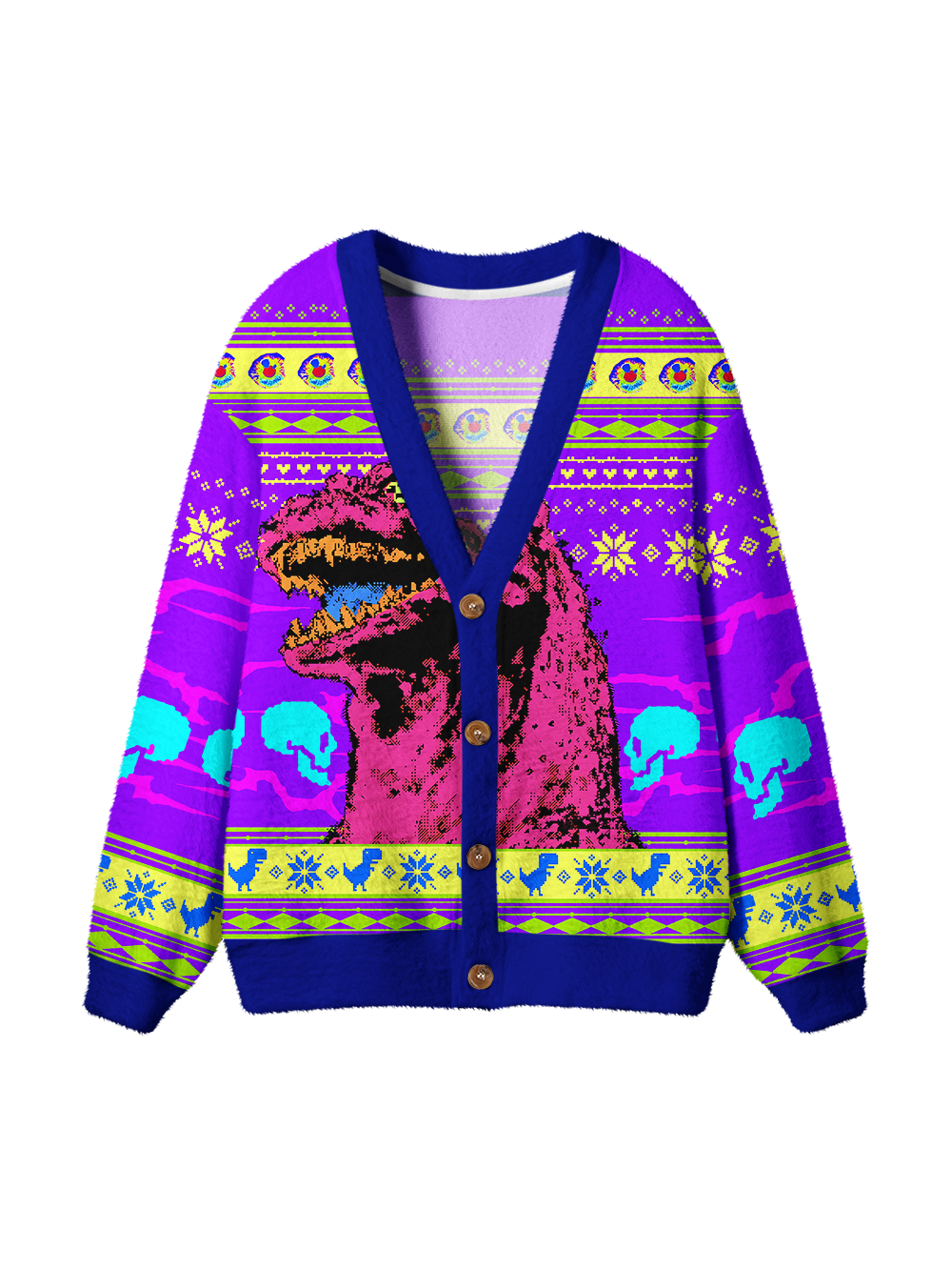 NEON ROAR UGLY CARDIGAN SWEATERS