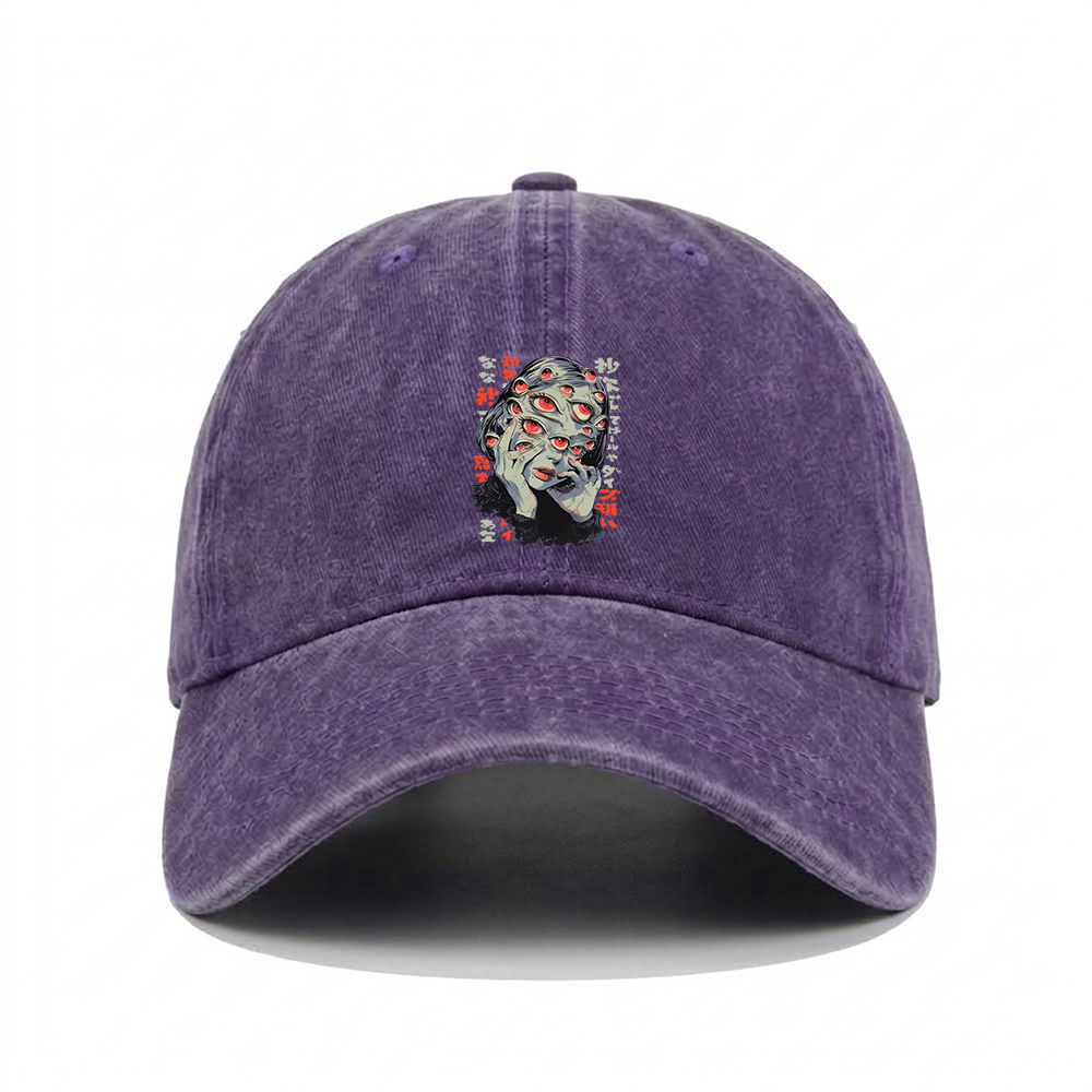 THOUSAND EYES GAZE WASHED VINTAGE BASEBALL CAP