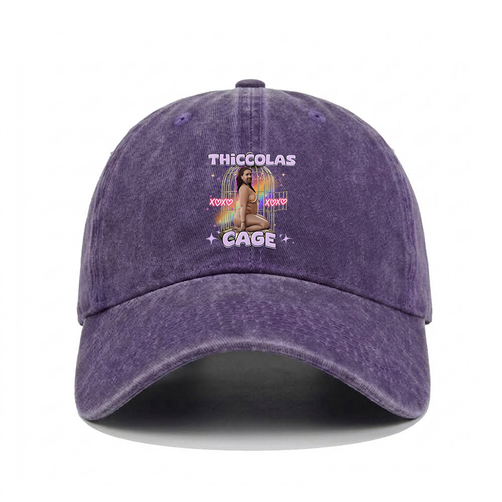 THICCOLAS CAGE WASHED VINTAGE BASEBALL CAP
