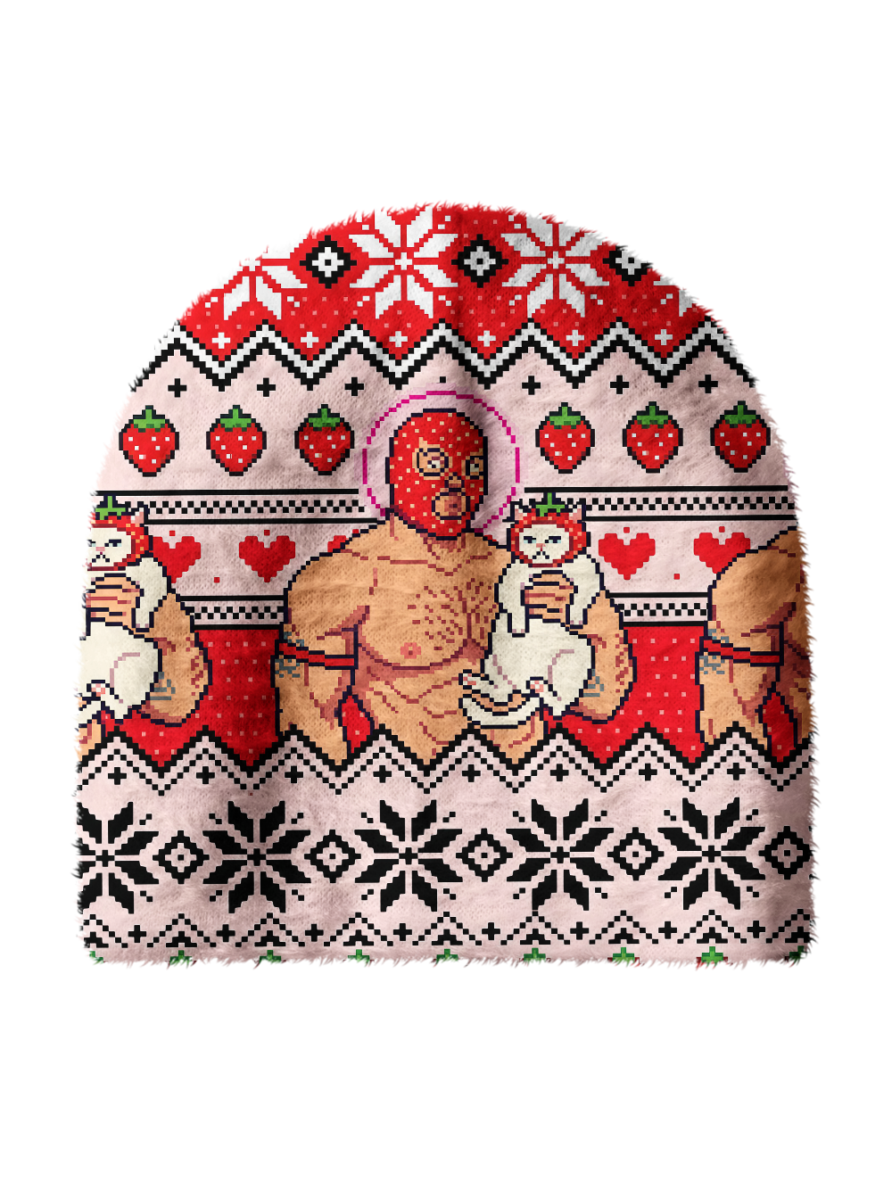 SWEET QUEER PRINT KNIT BEANIE