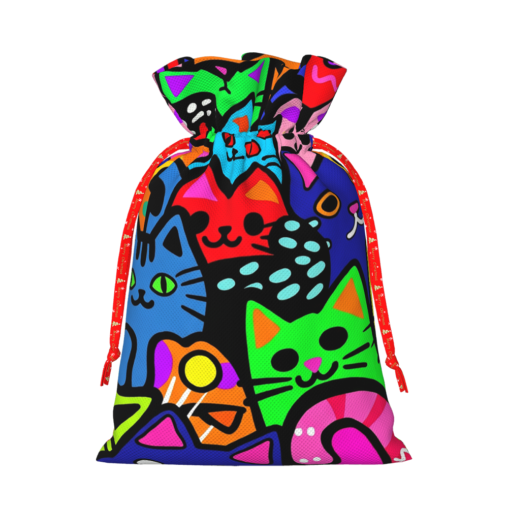NEON GRAFFITI CATS CLO GIFT BAG