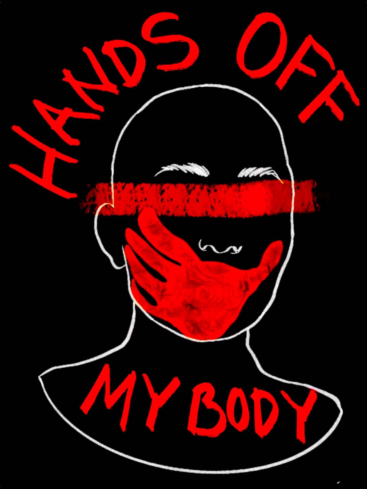 Hands Off My Body Washed Tshirt