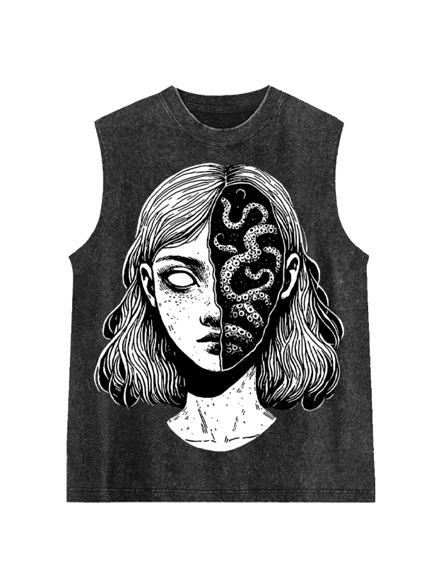 The Duality Within Washed Tank Top