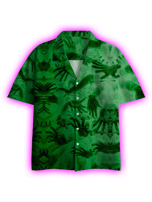 Whispers in the Green Button Up Pocket Shirt