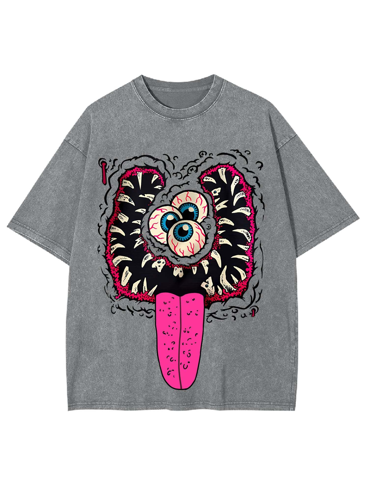 Terrifying Grin Washed Tshirt