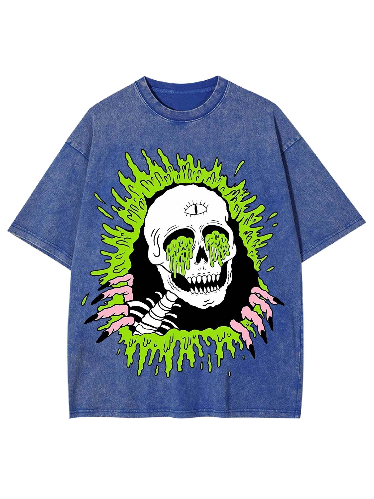 Melting Skull Washed Tshirt