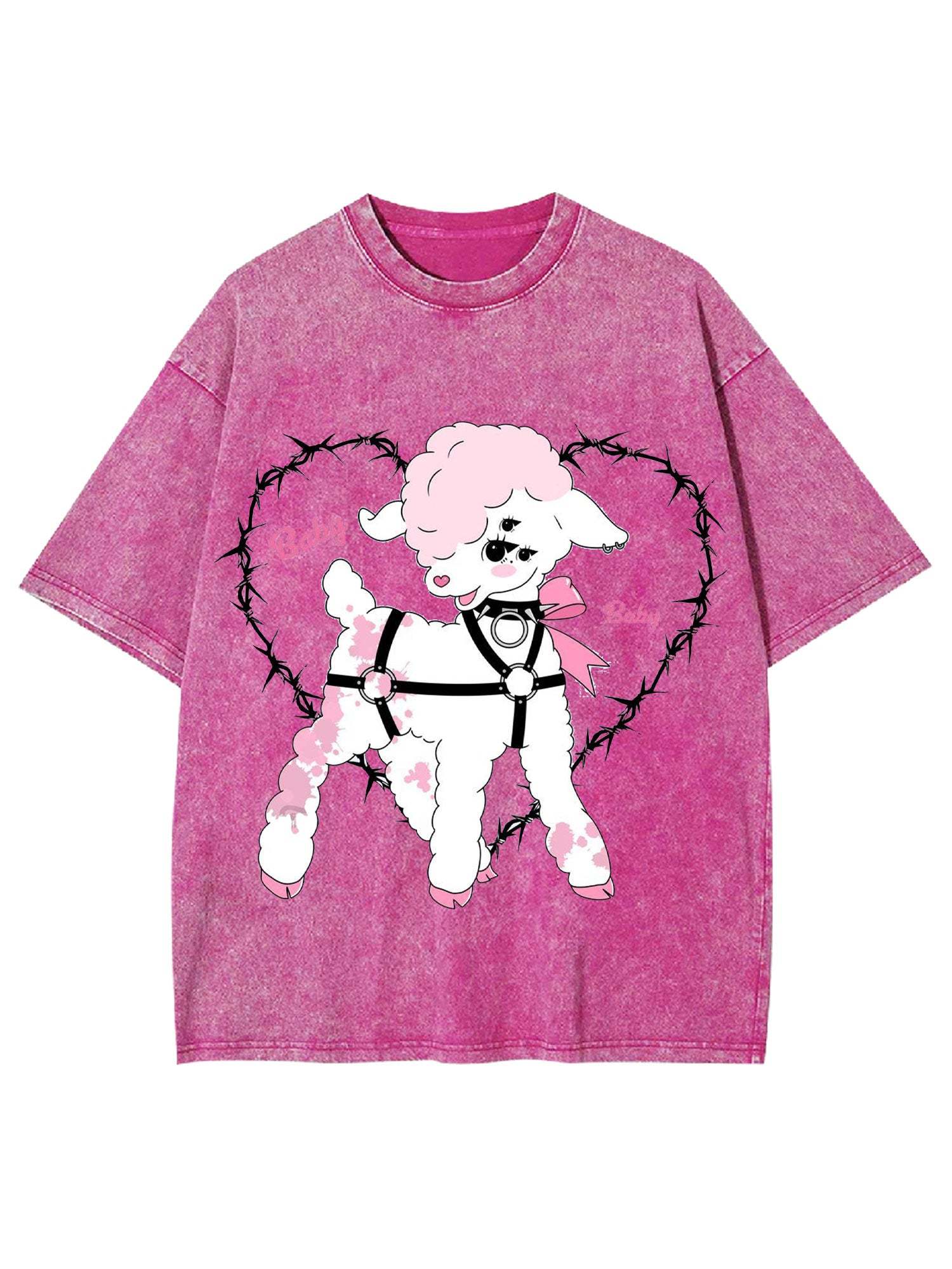 Play With Me Washed Tshirt-ClassyOutlaw Sale