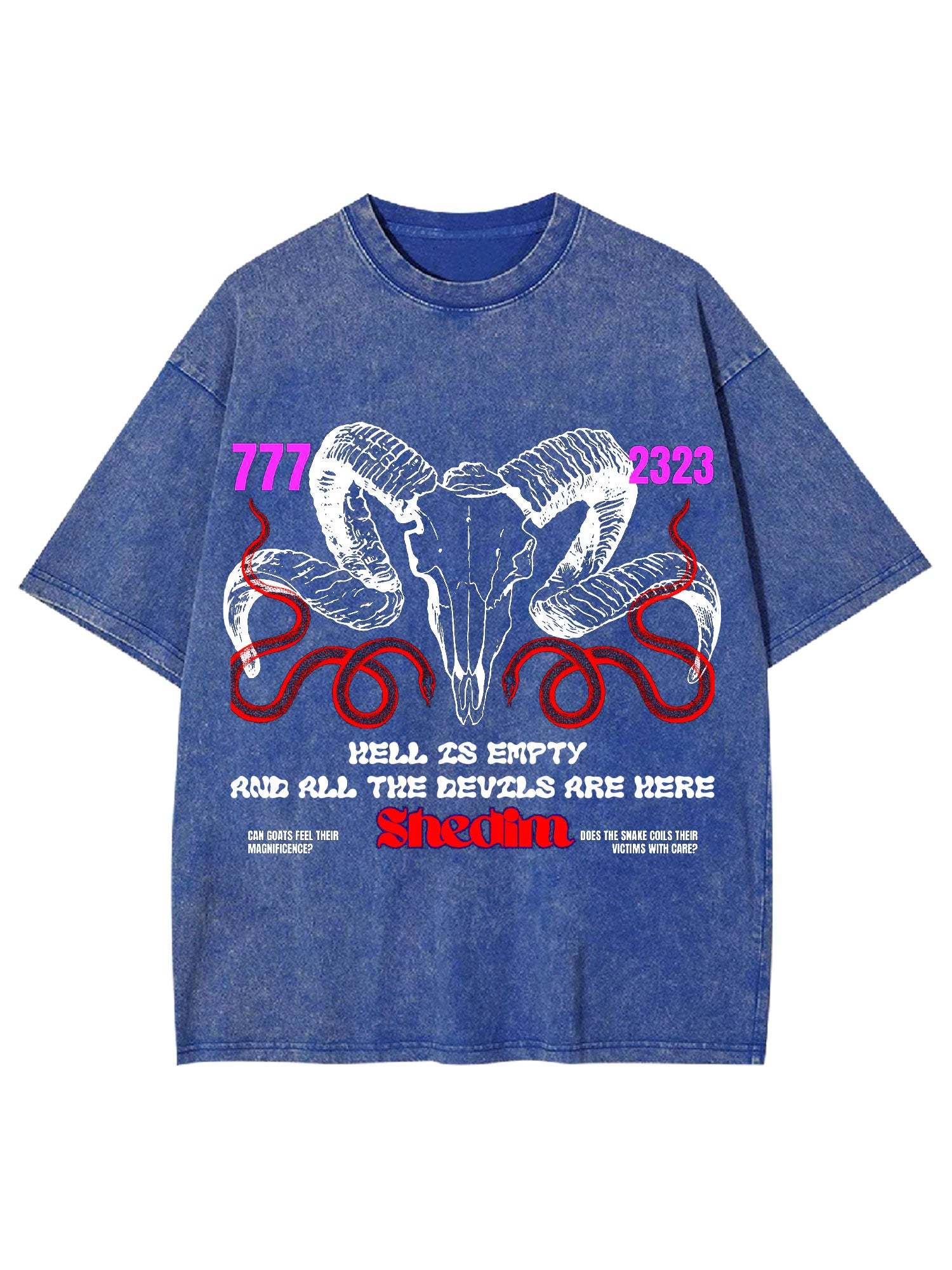 Hell Is Empty And All The Devils Are Here Washed Tshirt-ClassyOutlaw Sale