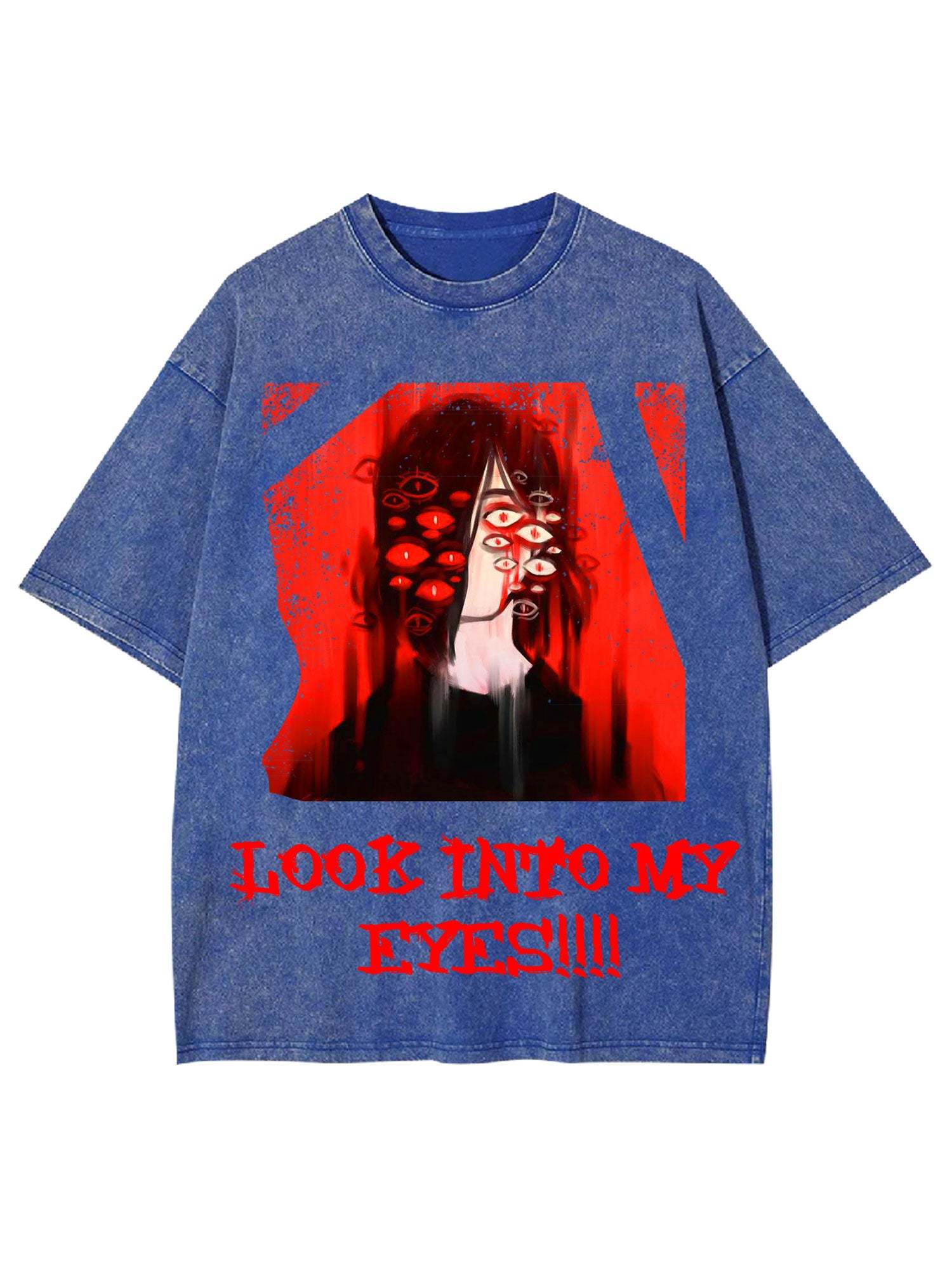 Look Into My Eyes Washed Tshirt-ClassyOutlaw Sale