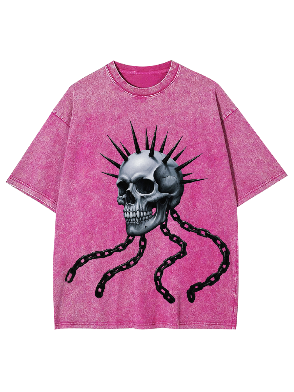 Chain Skull Washed Tshirt