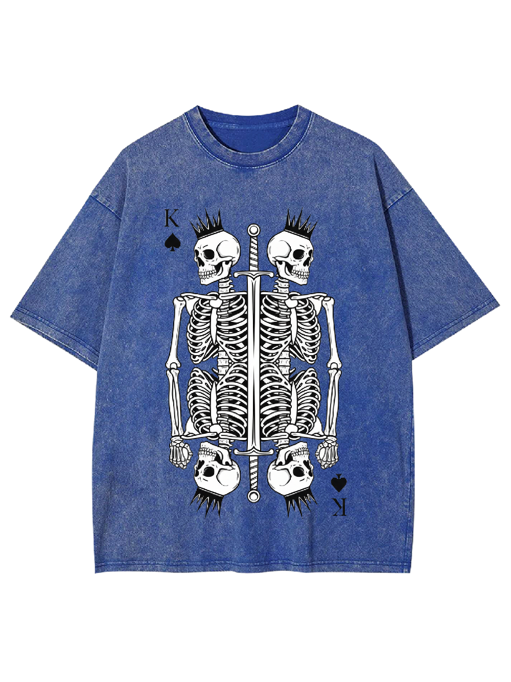 Skeleton King Washed Tshirt