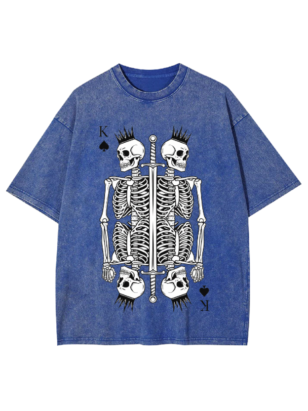 Skeleton King Washed Tshirt