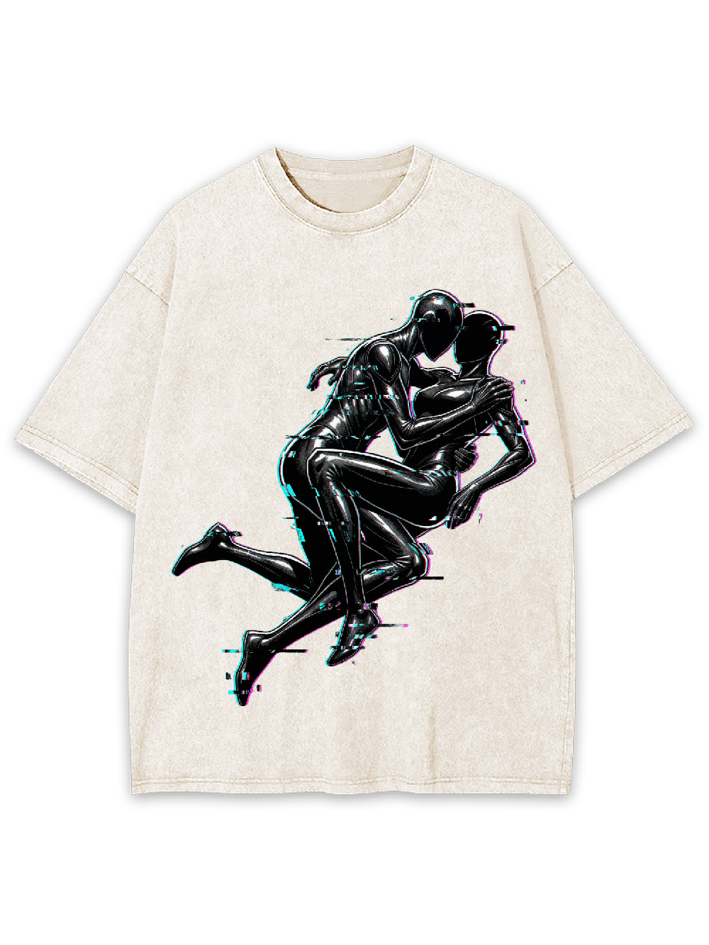 Glitch Embrace Washed Tshirt