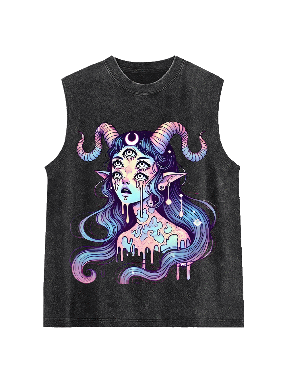 Mystic Melting Siren Washed Tank Top