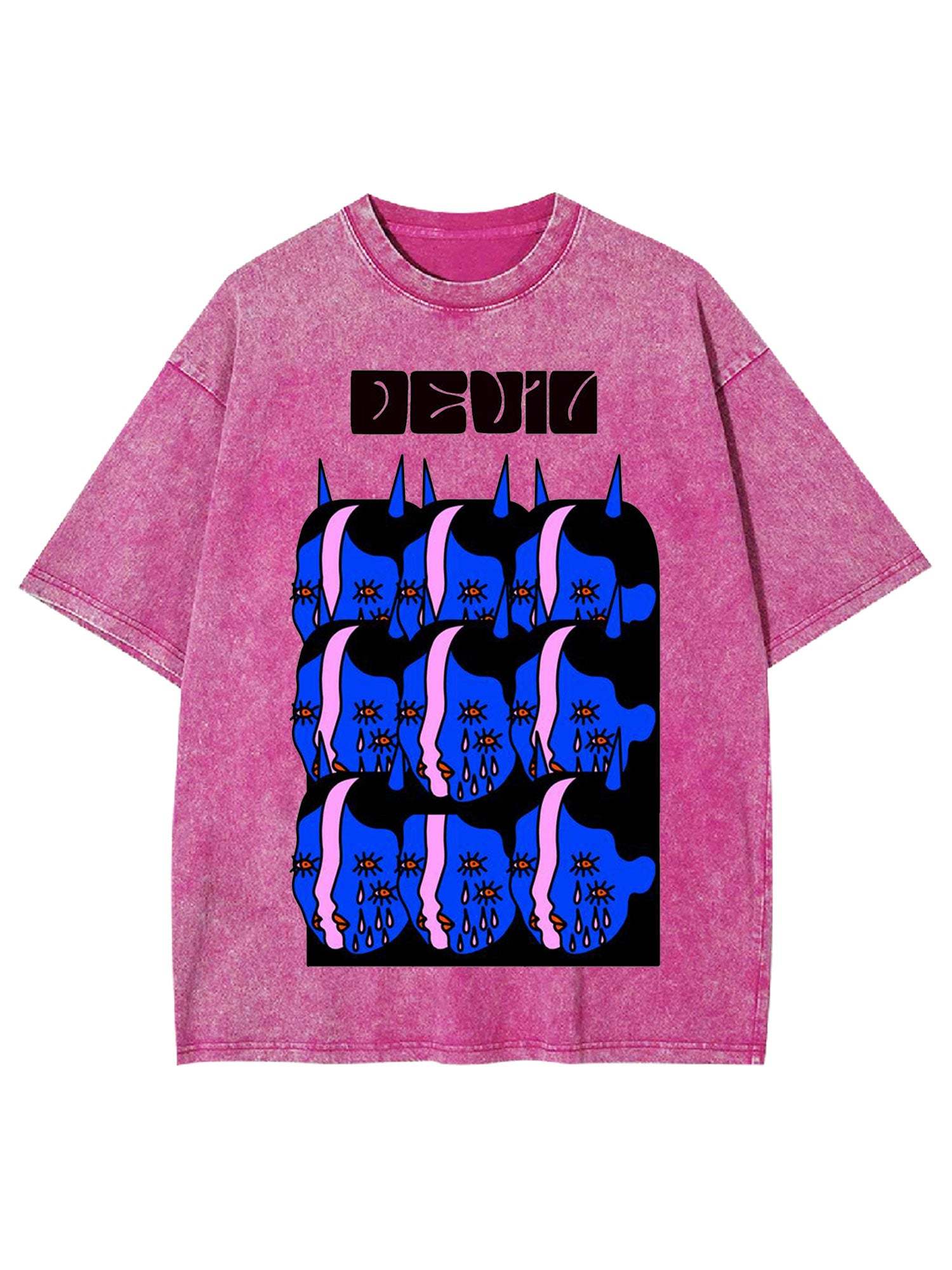 Devil Washed Tshirt-ClassyOutlaw Sale
