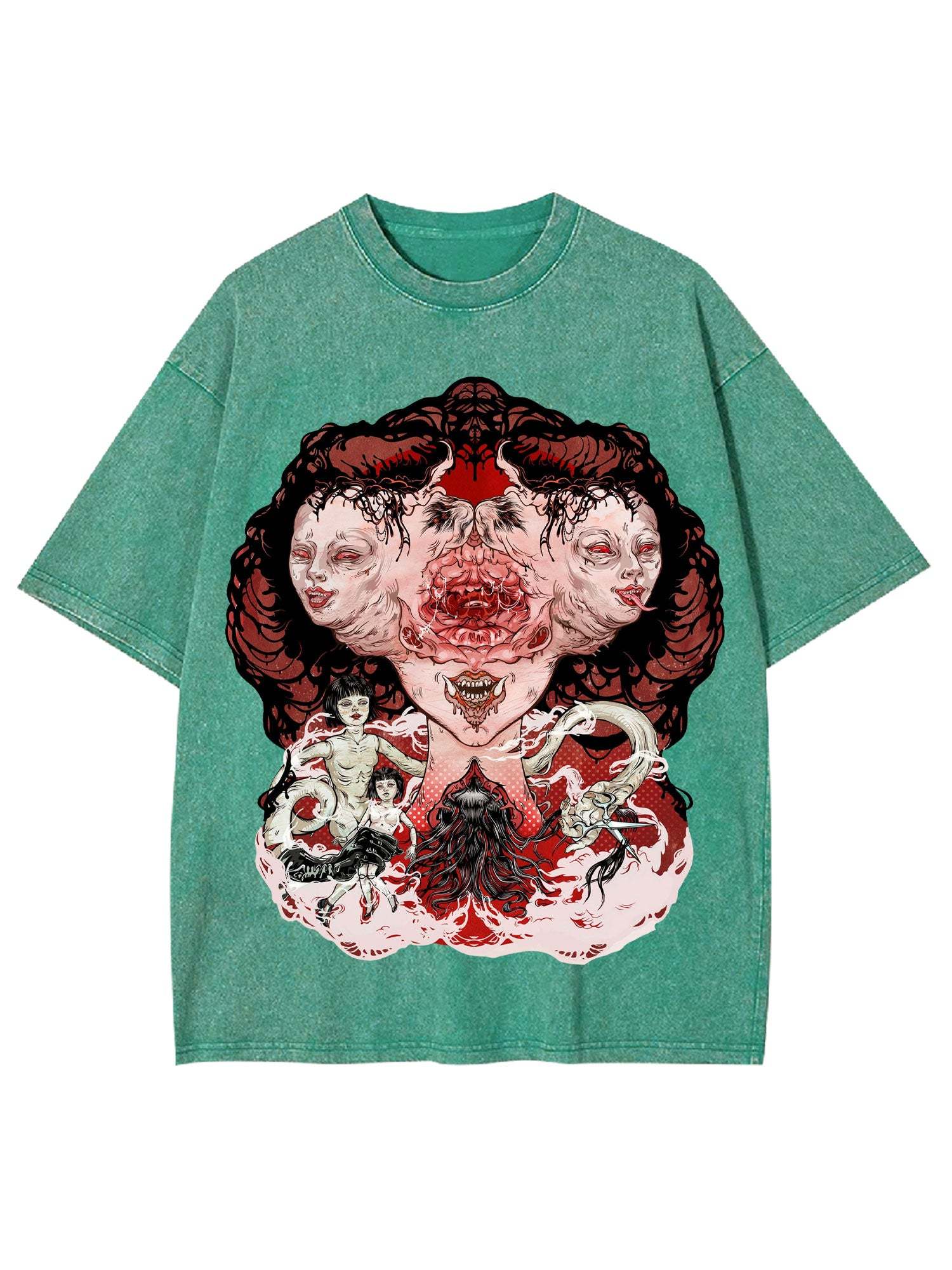 Faces Of The Unknown Washed Tshirt