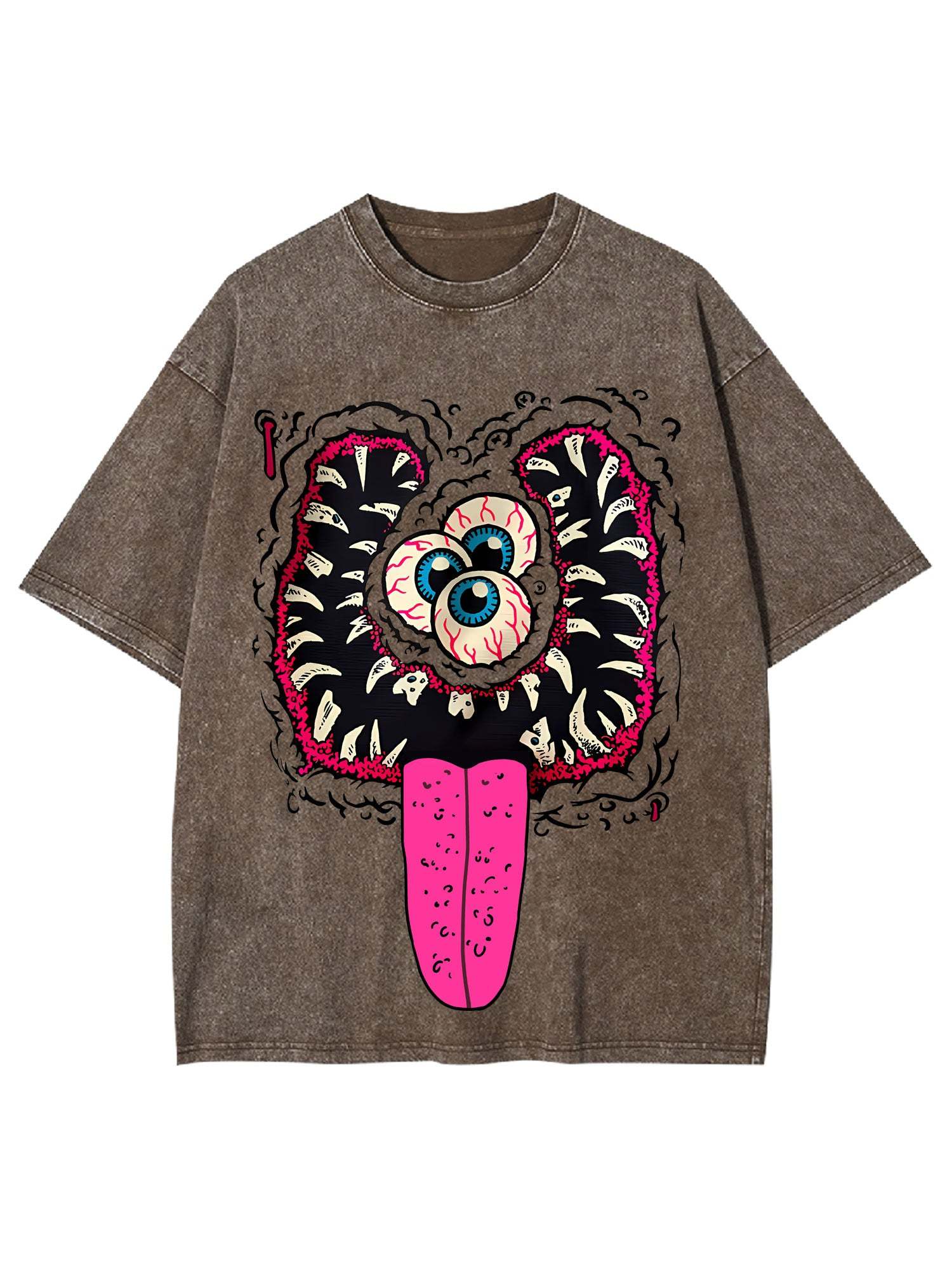 Terrifying Grin Washed Tshirt