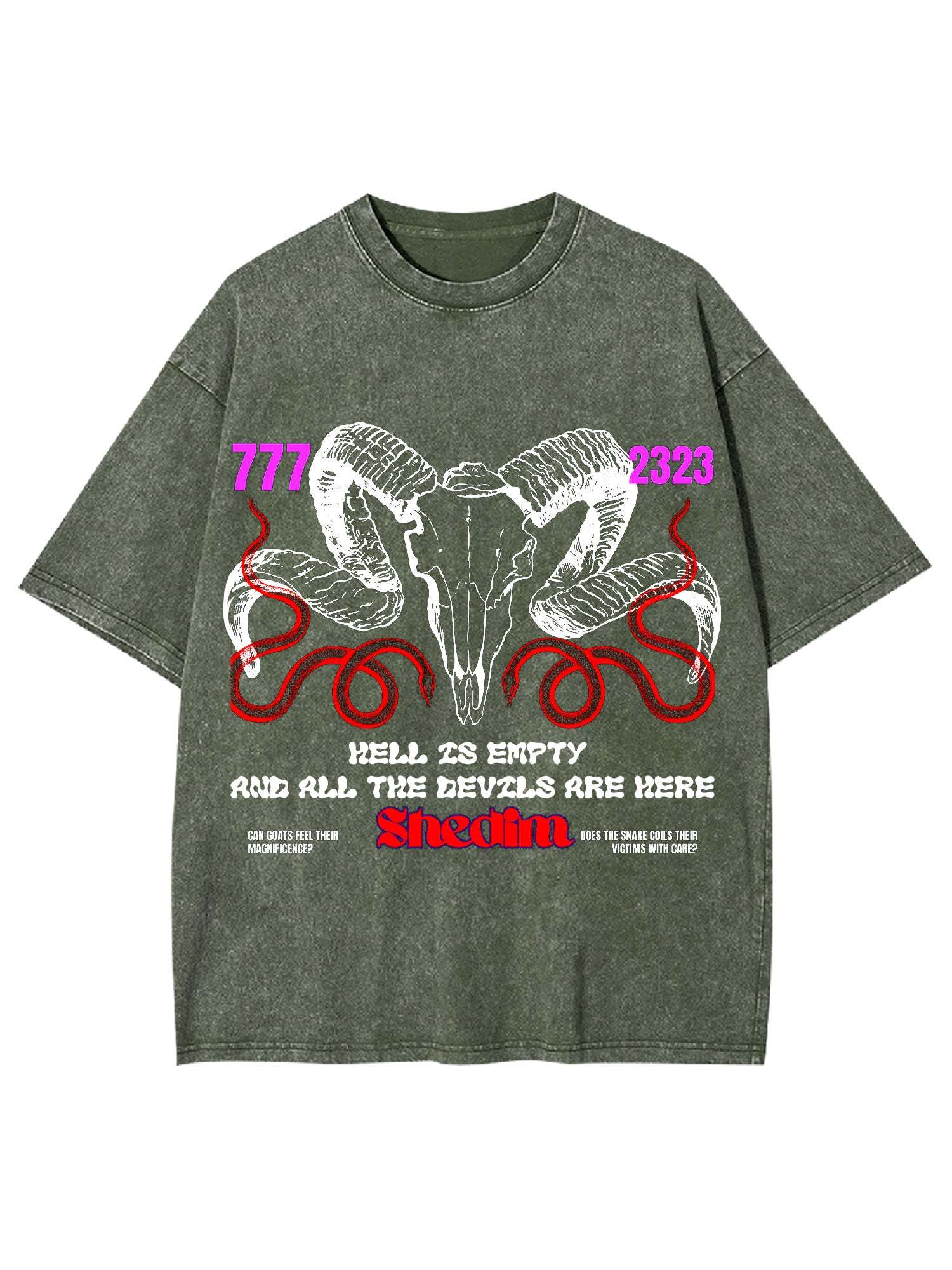 Hell Is Empty And All The Devils Are Here Washed Tshirt