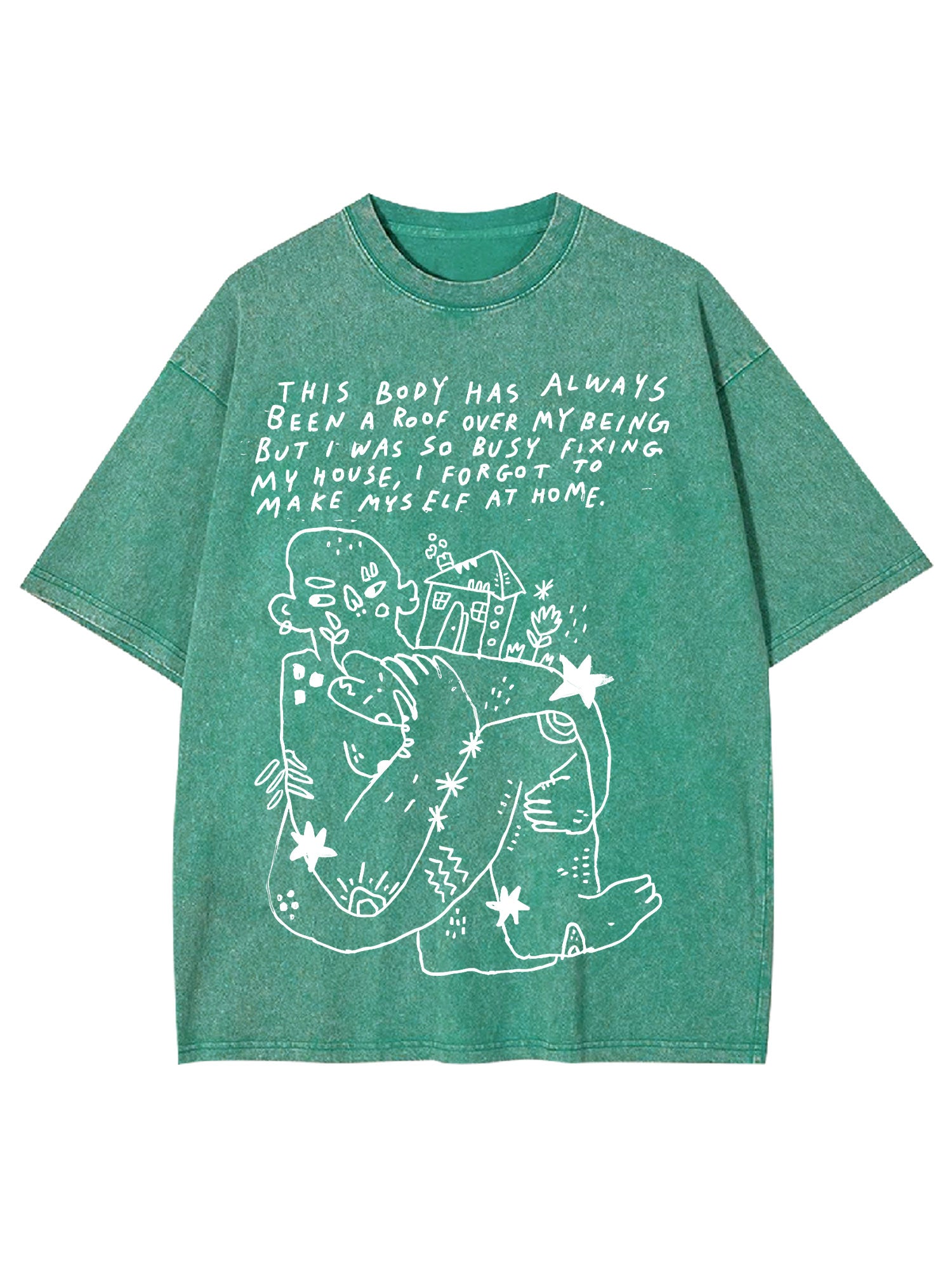 Accept Yourself Washed Tshirt-ClassyOutlaw