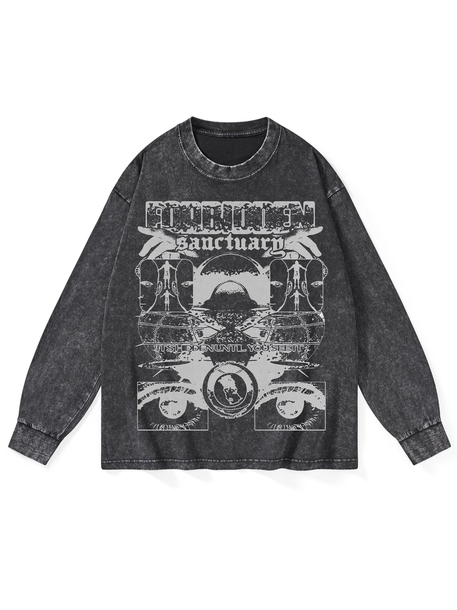 Sanctuarg Washed Long Sleeves-ClassyOutlaw