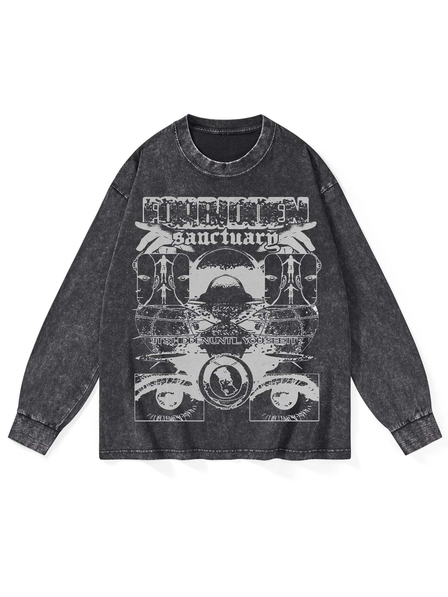 Sanctuarg Washed Long Sleeves-ClassyOutlaw