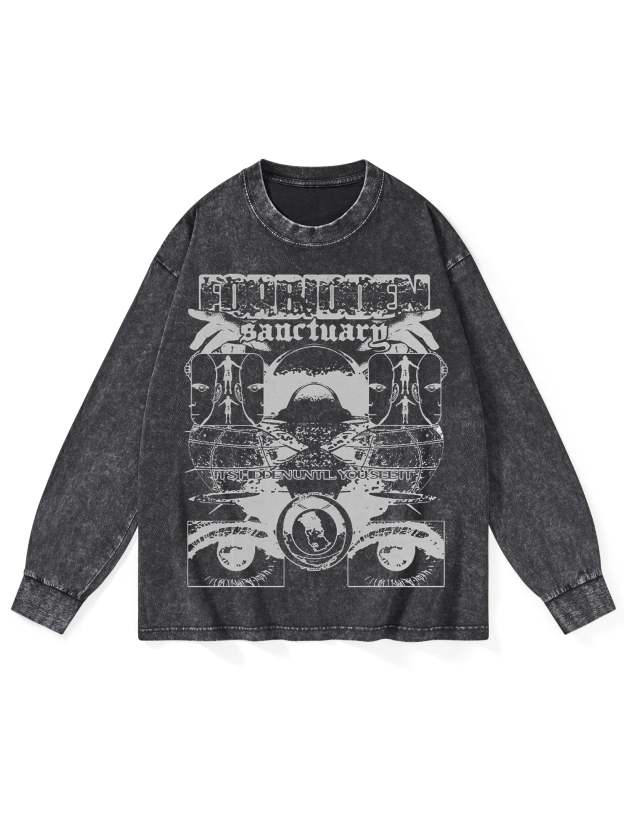 Sanctuarg Washed Long Sleeves-ClassyOutlaw