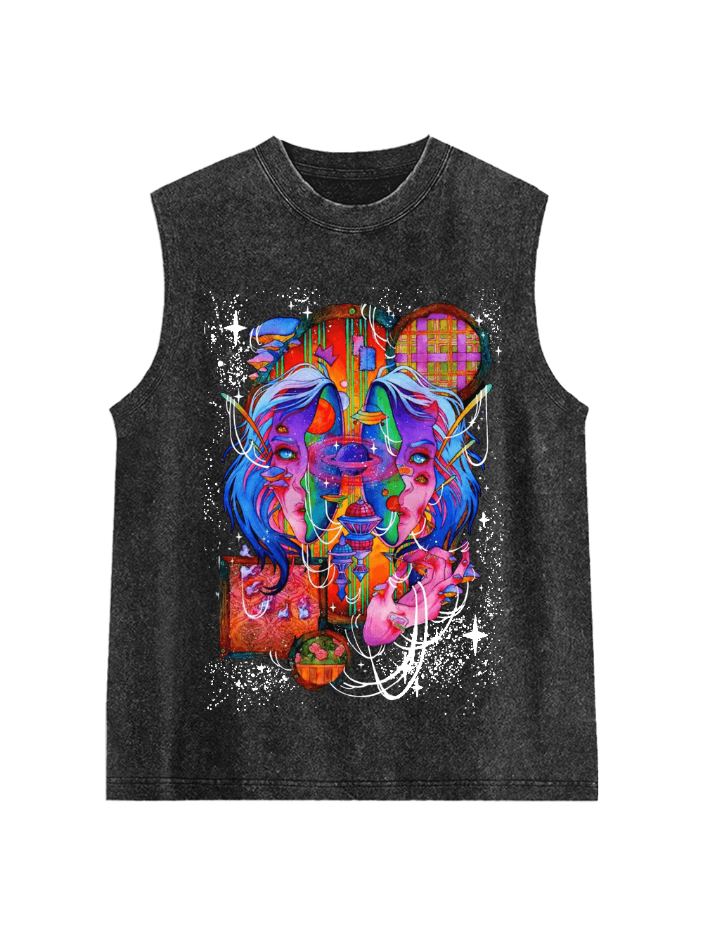 Spiritual Void World Washed Tank Top