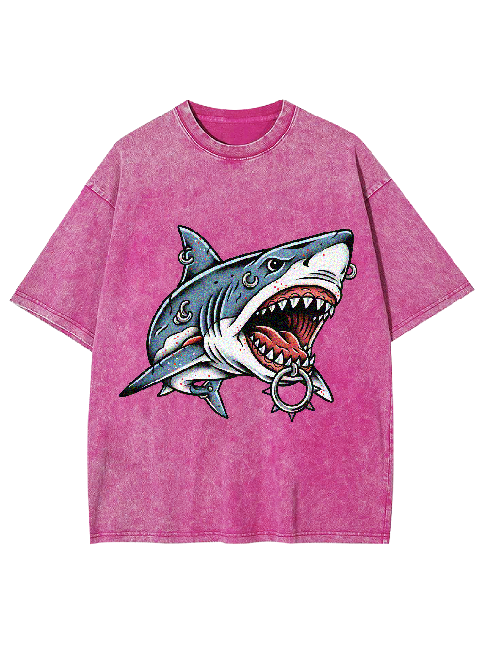 Punk Shark Washed Tshirt