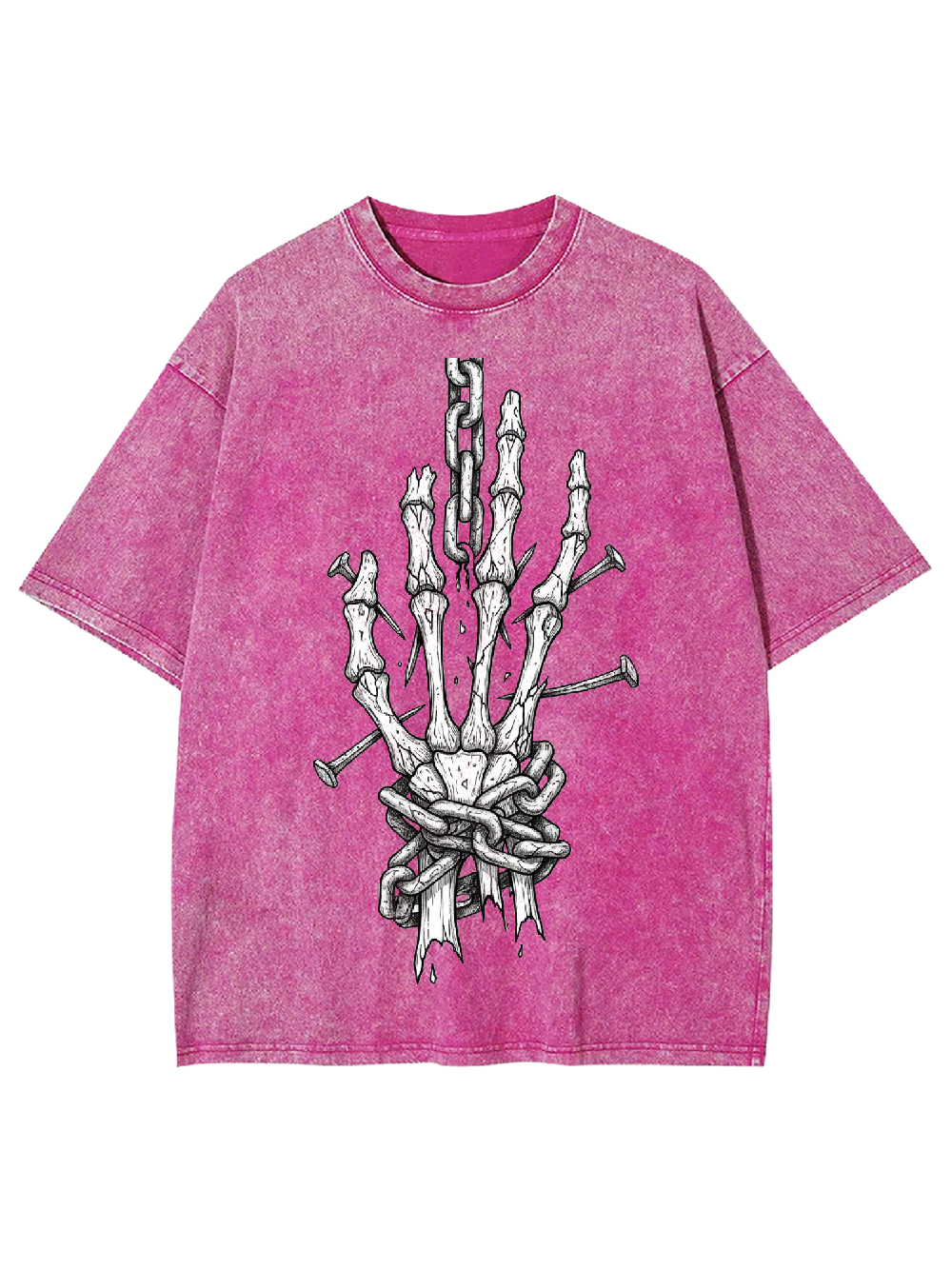 Chained Skeleton Hand Washed Tshirt