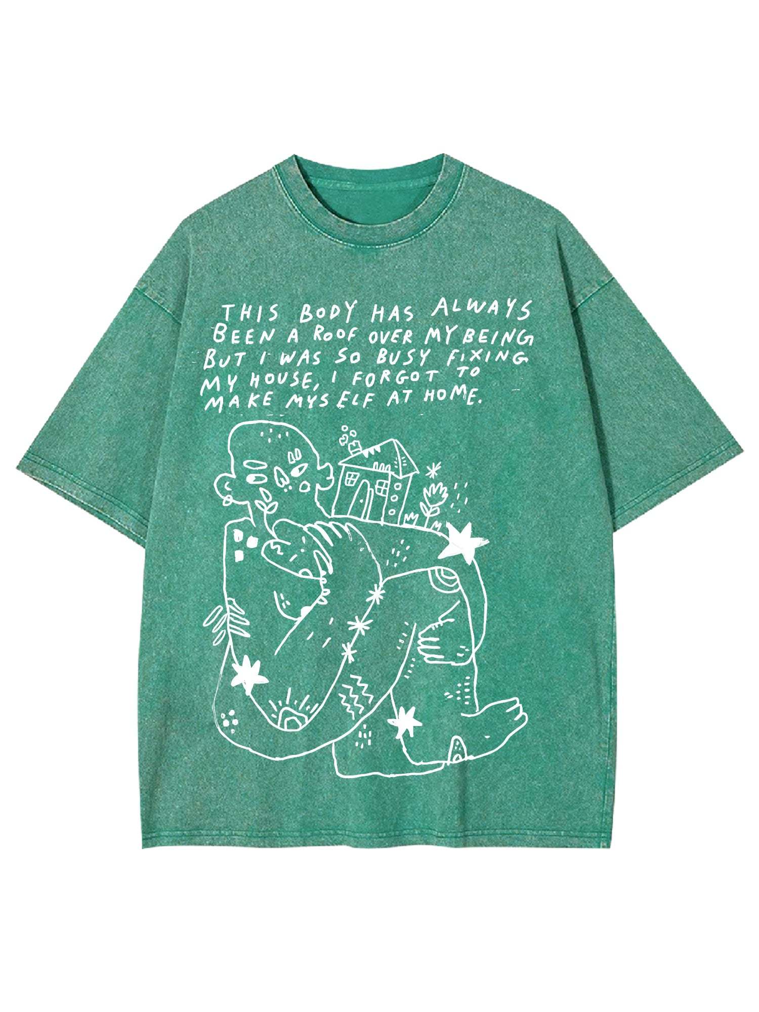 Accept Yourself Washed Tshirt-ClassyOutlaw