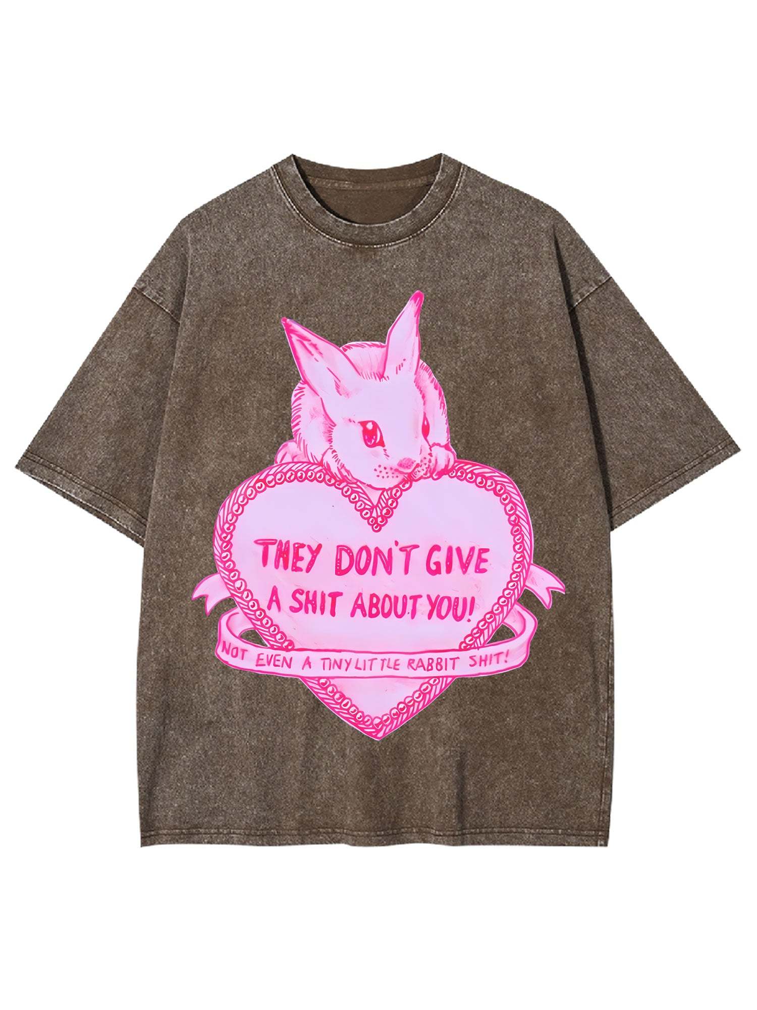 They Don't Give A Shit About You Washed Tshirt
