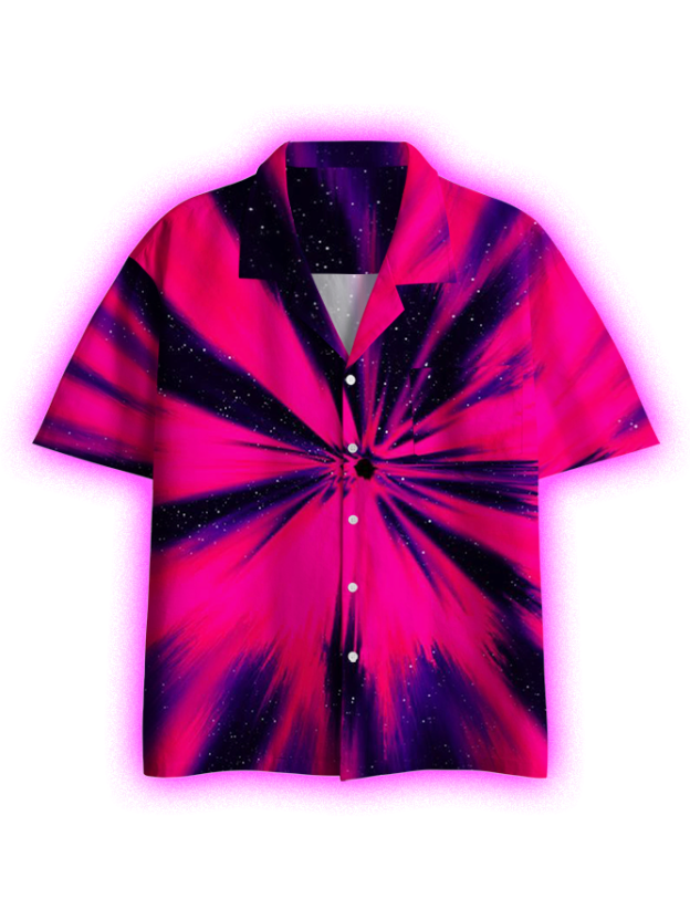 Cosmic Burst Button Up Pocket Shirt