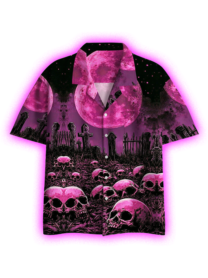 Graveyard of Souls Button Up Pocket Shirt
