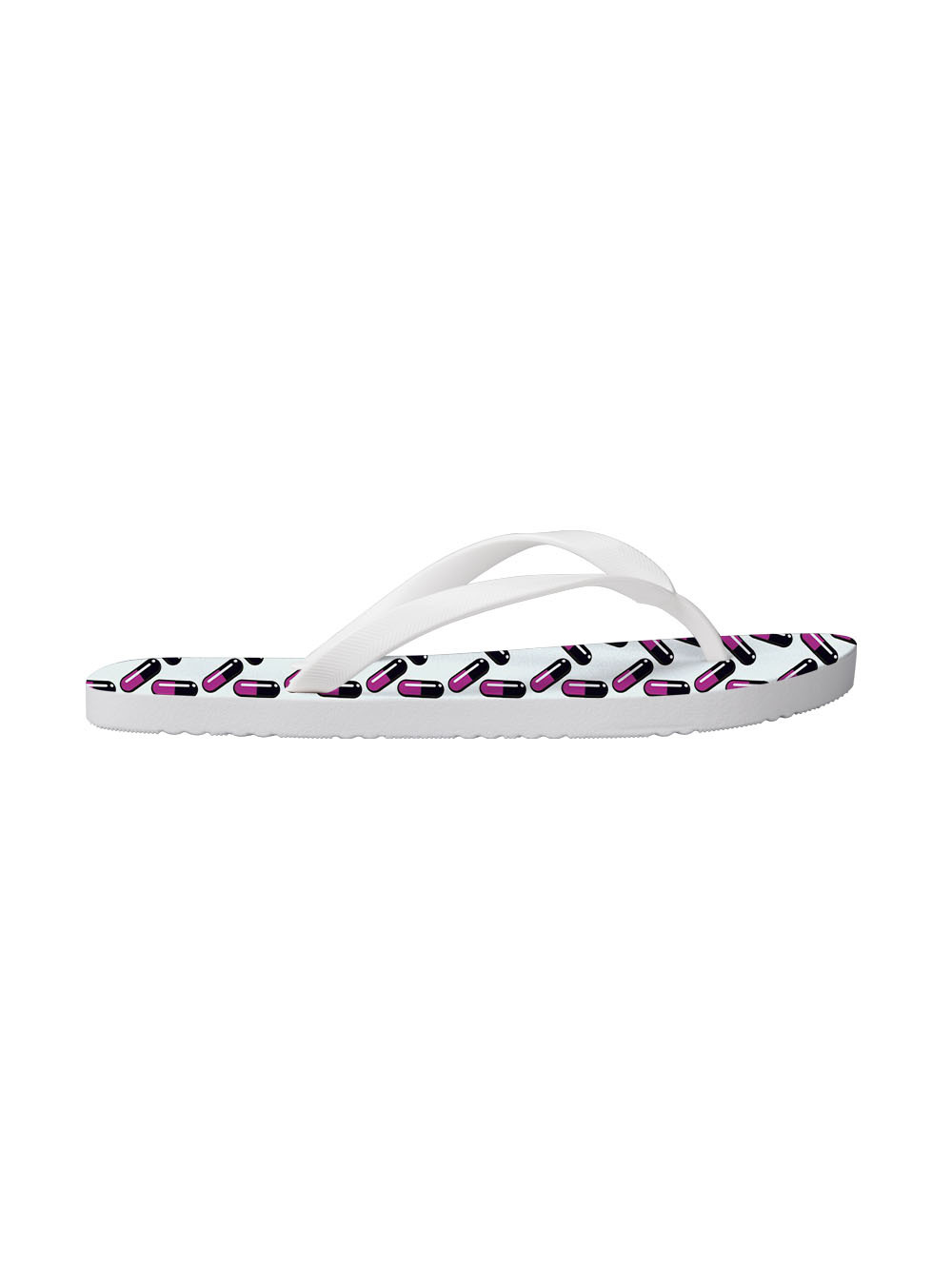 Vibrant Capsule Pattern FLIP FLOPS