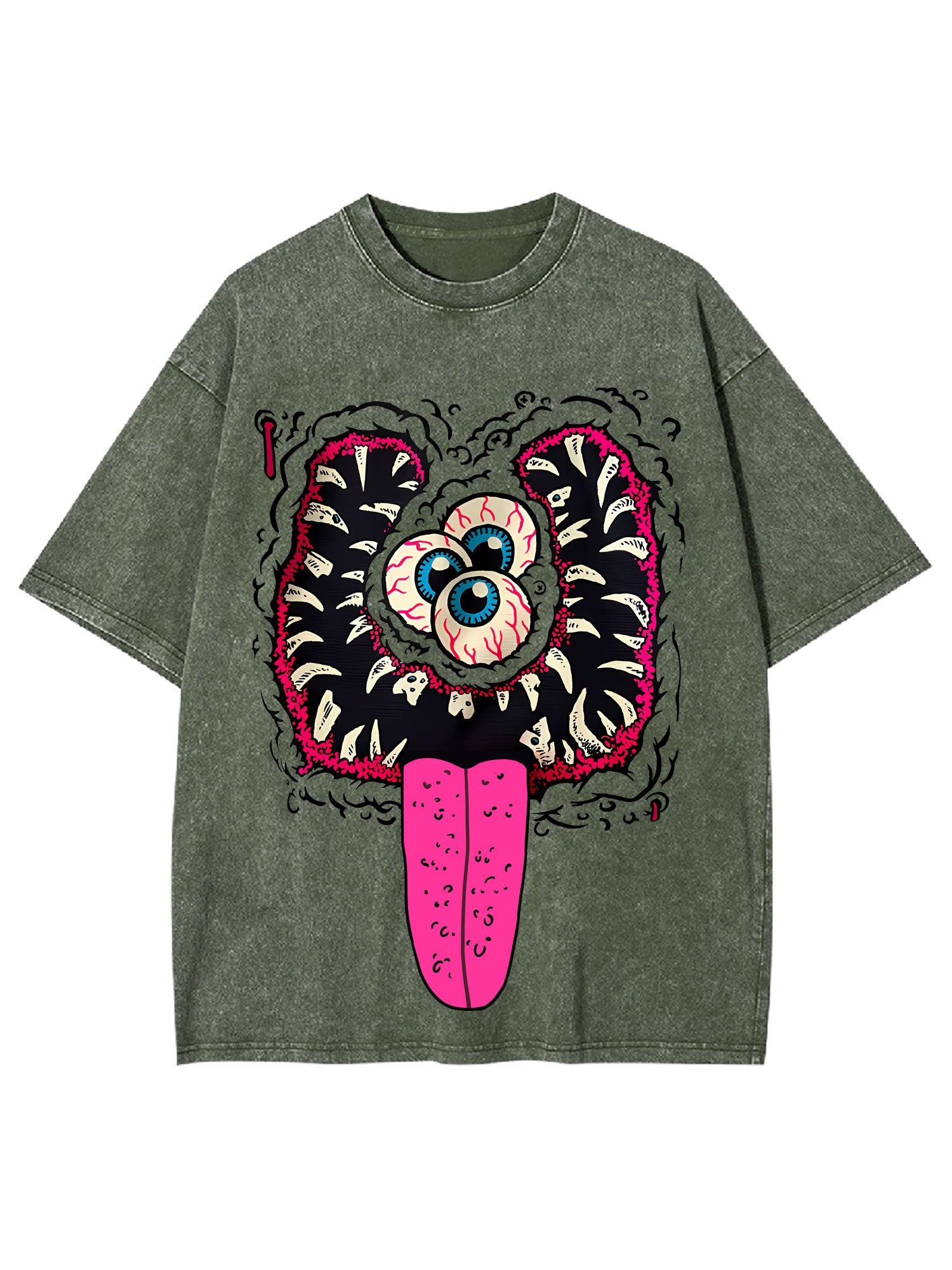 Terrifying Grin Washed Tshirt