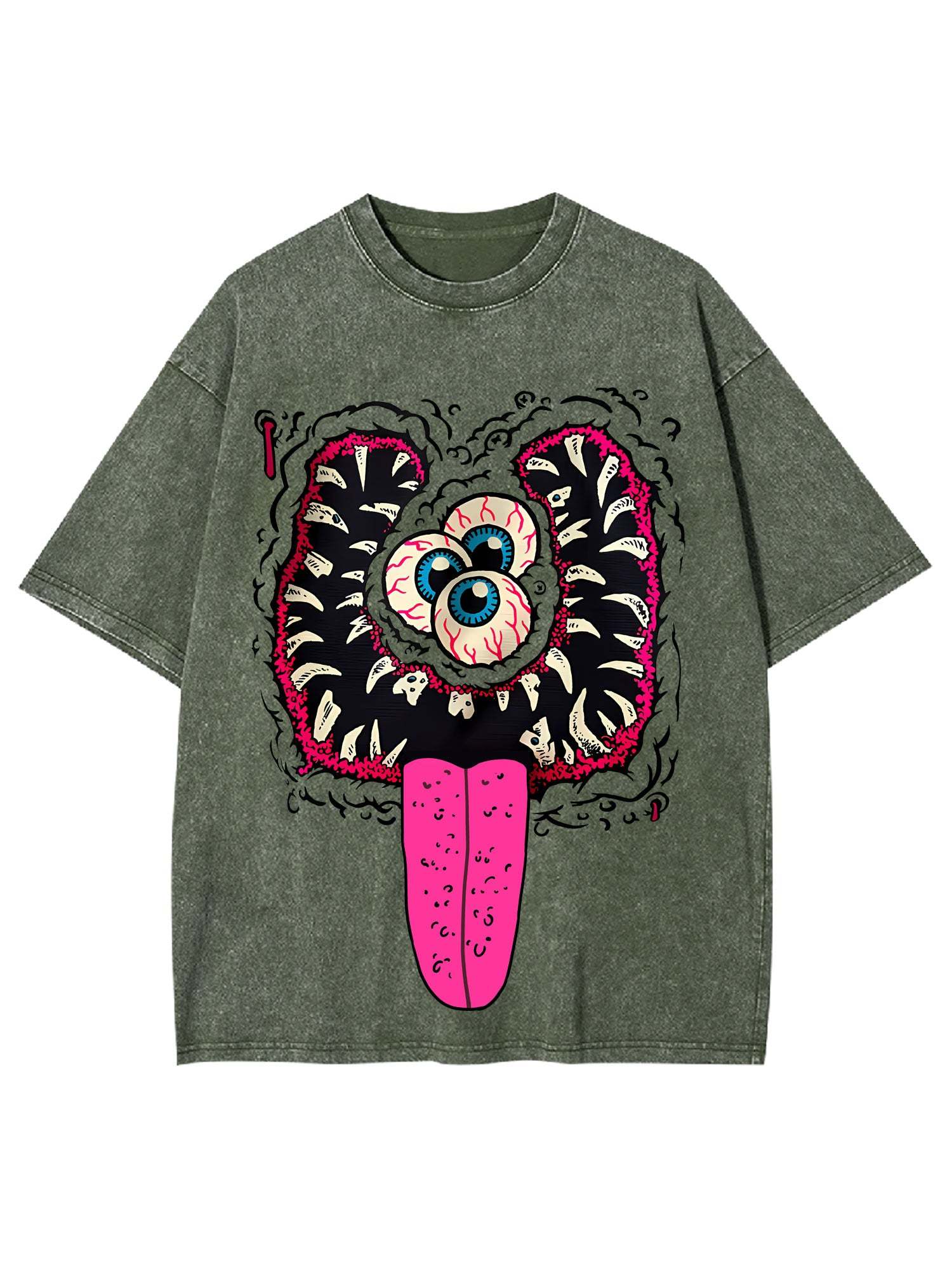 Terrifying Grin Washed Tshirt