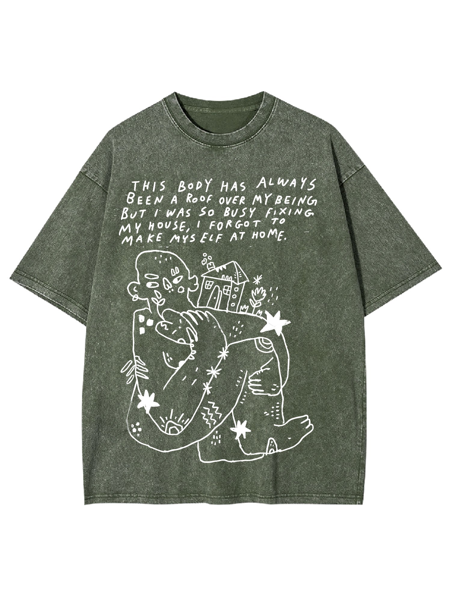 Accept Yourself Washed Tshirt-ClassyOutlaw