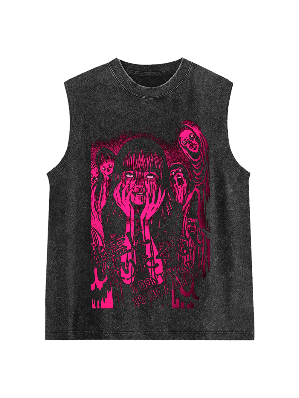 I Don't Want To Be A Ghost Washed Tank Top