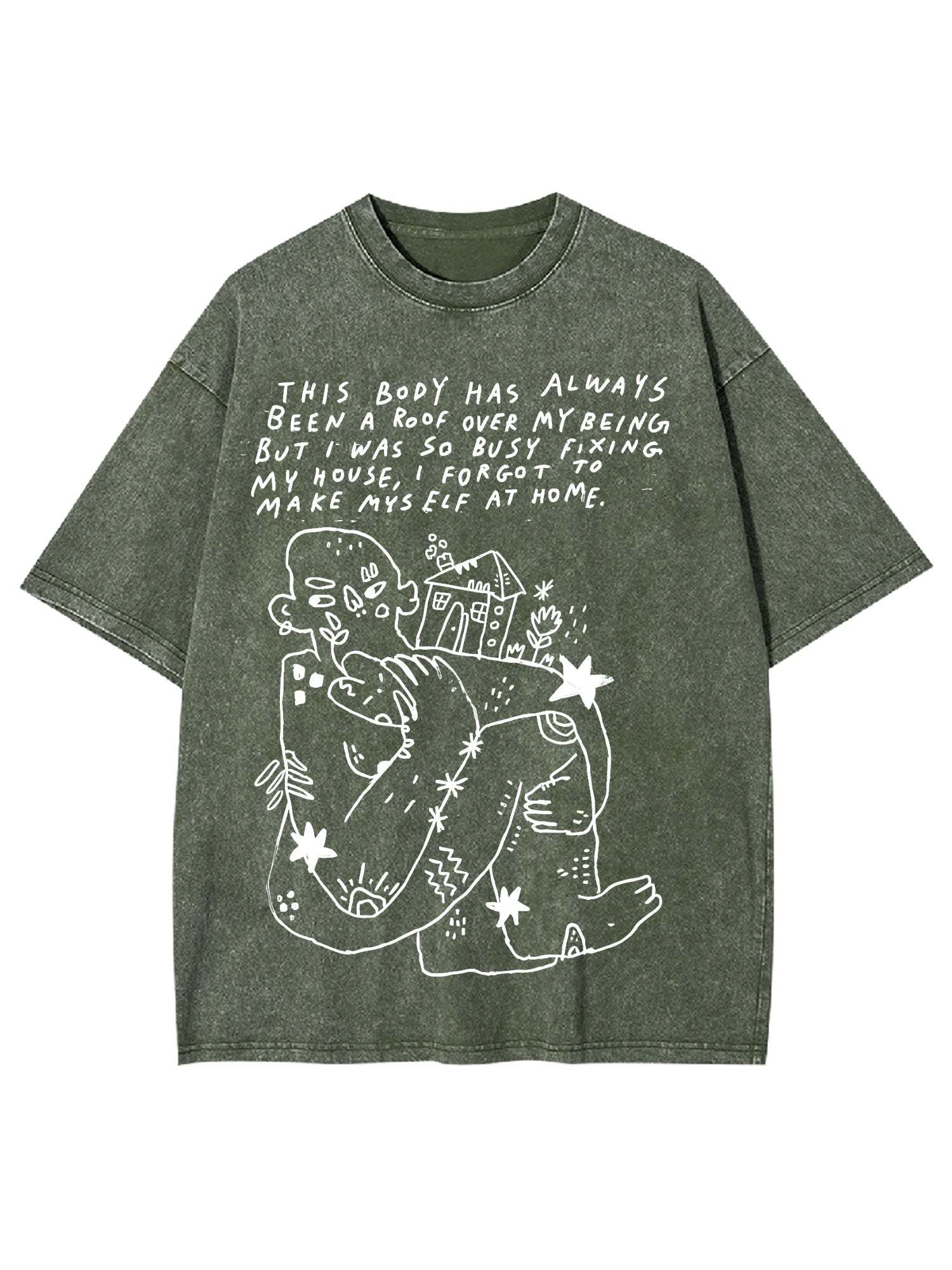 Accept Yourself Washed Tshirt-ClassyOutlaw