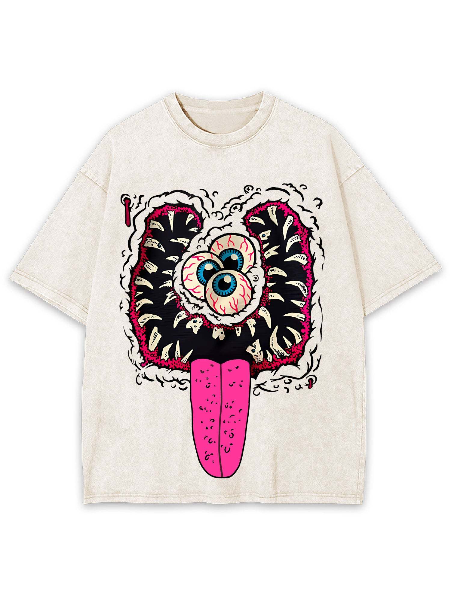 Terrifying Grin Washed Tshirt