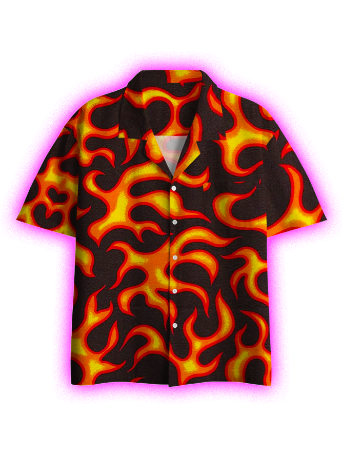 Hellfire Button Up Pocket Shirt