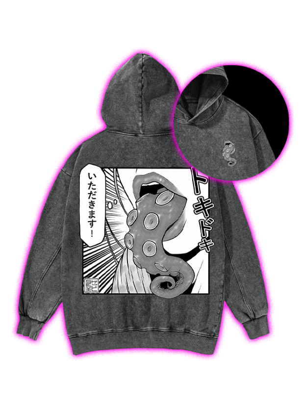 Tentacle Washed Hoodie