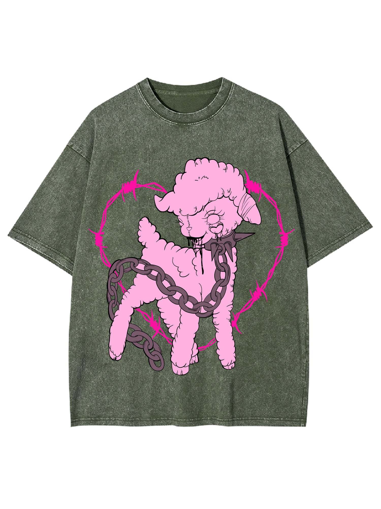 Pink Slaughter Washed Tshirt
